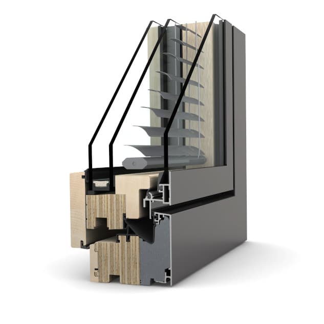 fenetre bois store integre HV450 Homepure Internorm Angers