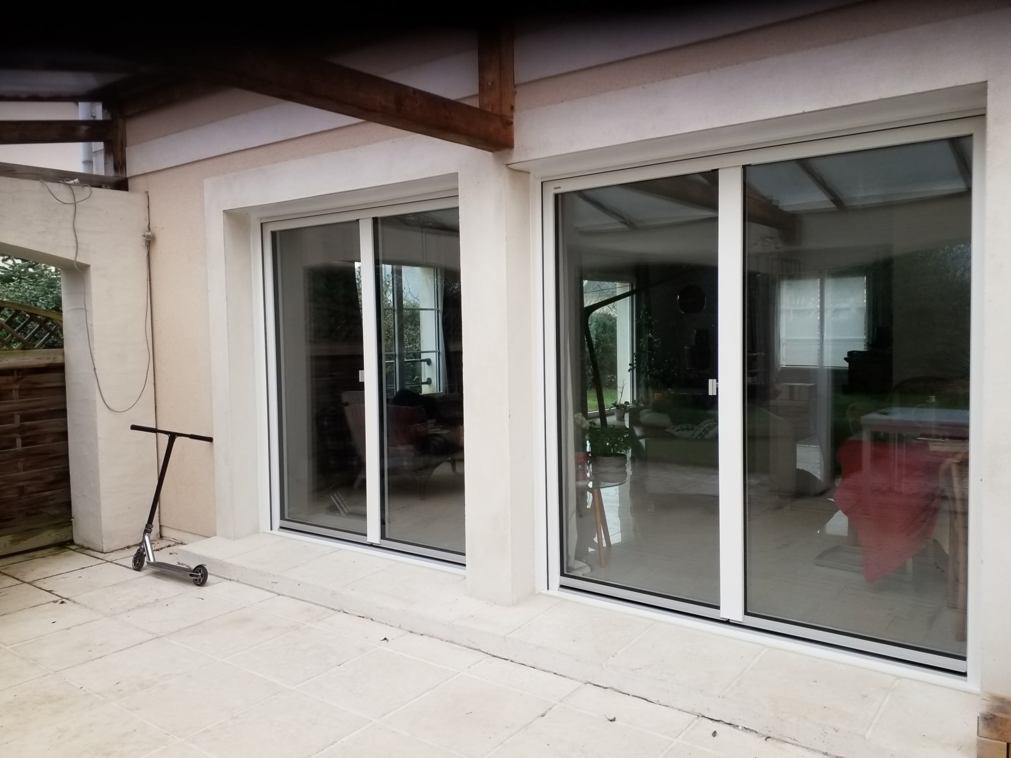 pose de porte fenêtre aux Ponts de Cé